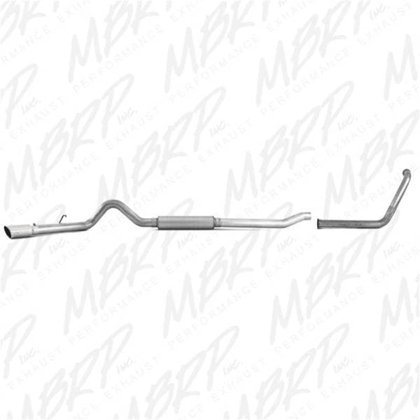 MBRP 2003-2007 Ford F-250/350 6.0L EC/CC Turbo Back Single Side (Stock Cat) - S6206AL