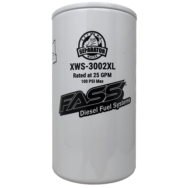 FASS Hydroglass Titanium Signature Series Extended Length Extreme Water Separator XWS-3002XL - XWS3002XL