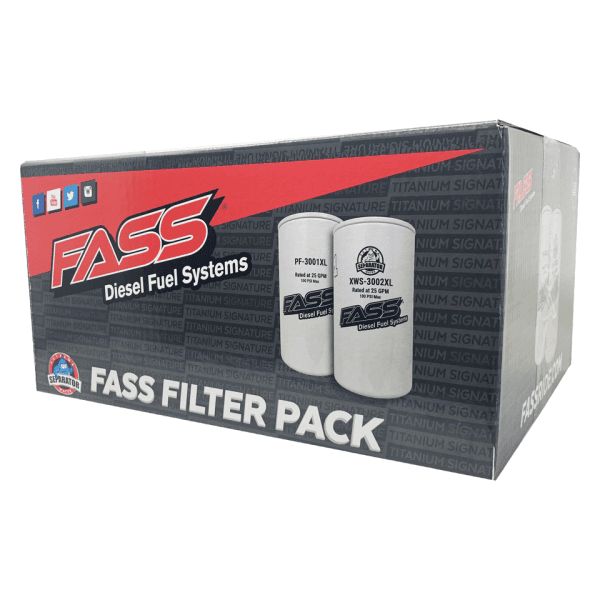 FASS Filter Pack Contains (1) XWS-3002 XL and (1) PF-3001 XL FILTER PACK XL - FP3000XL
