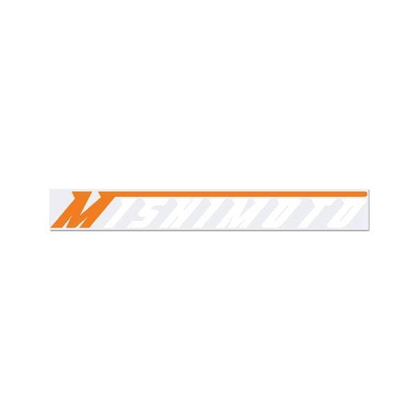 Mishimoto Small Orange and White Mishimoto Decal MMPROMO-STK-ORS
