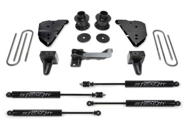 Fabtech 23-24 Ford F250/350 4WD 4in Budget System w/ Stealth Monotube Shocks - K2404M