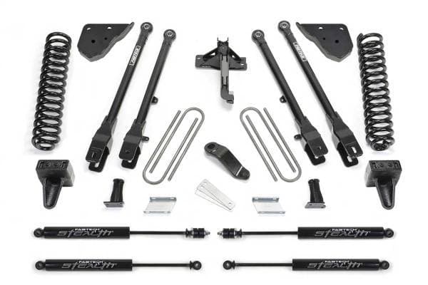 Fabtech 23-24 Ford F250/350 4WD Diesel 4in 4 Link System w/ Coils and Stealth Monotube Shocks - K2409M