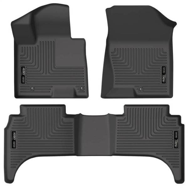 Husky Liners 2022 Hyundai Santa Cruz WeatherBeater Front & 2nd Seat Floor Liners - Black - 95531