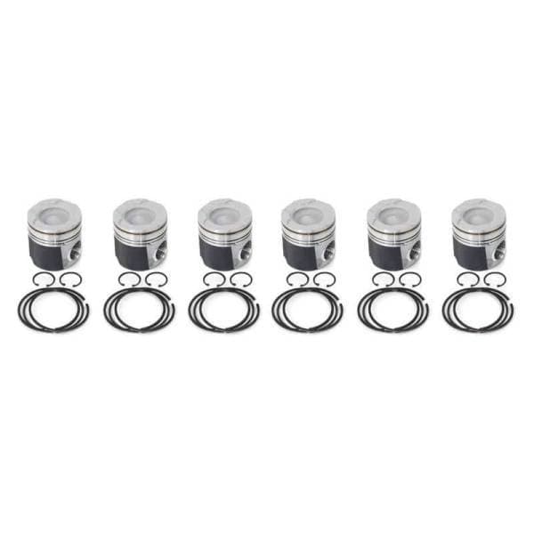 Industrial Injection 04.5-07 Dodge 24V STD Piston w/ Rings/Wrist Pins/Clips Coated / Chamfered - Set - PDM-3673CC