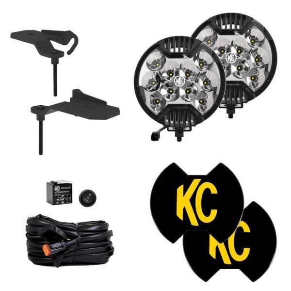 KC HiLiTES Jeep 392/Mojave SlimLite LED 2-Light Sys Ditch Light Kit - 97167