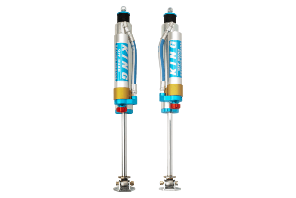 King Shocks 84-00 Jeep Cherokee xJ Front 2.5 Dia Piggy Hose Res Shock for 3-4in Lift w/Adj (Pair) - 25001-311A