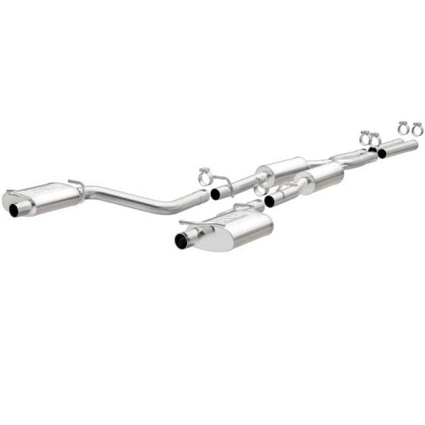 MagnaFlow Cat-Back SS 2.5in Dual Split Rear Exit (OEM Tips) 15-16 Dodge/Chrysler Charger/300 5.7L V8 - 19226