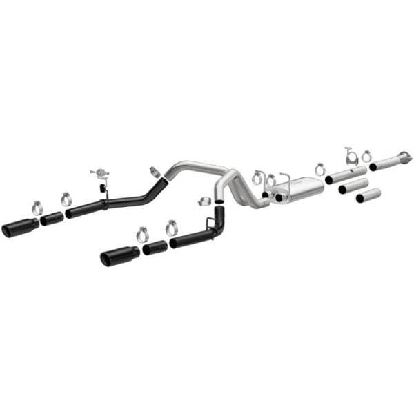 MagnaFlow 11-19 Chevrolet Silverado 2500/3500 HD V8-6.0L Dual Split Cat-Back Exhaust w/Black Tips - 19377