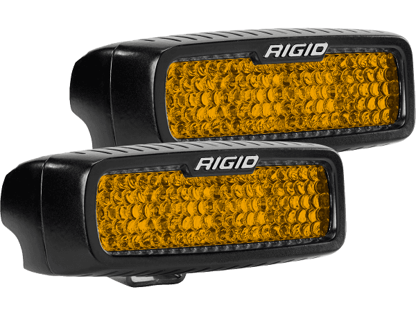 RIGID Industries SR-Q SERIES DIFFUSED REAR FACING HIGH/LOW SM AMBER SET OF 2 90161