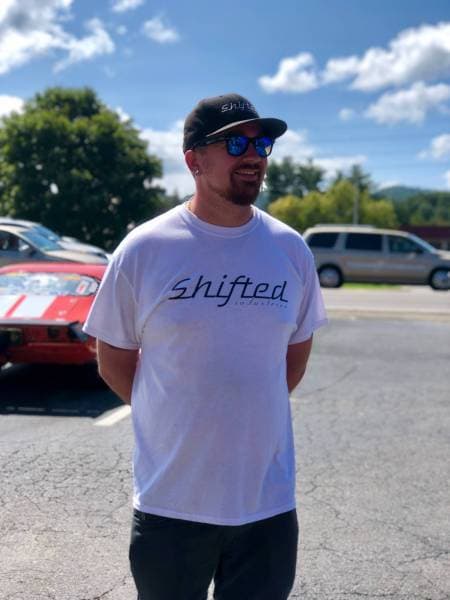Shifted Industries Retro Shirt - Black on White