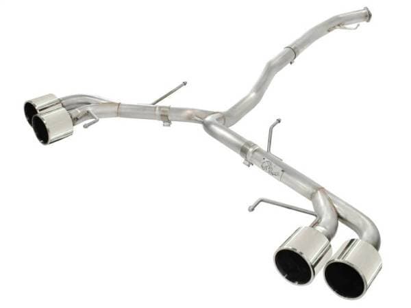 aFe Takeda 3in SS Exhaust Cat-Back 09-14 Nissan GTR V6 3.8L Polished Tips - 49-36108-P
