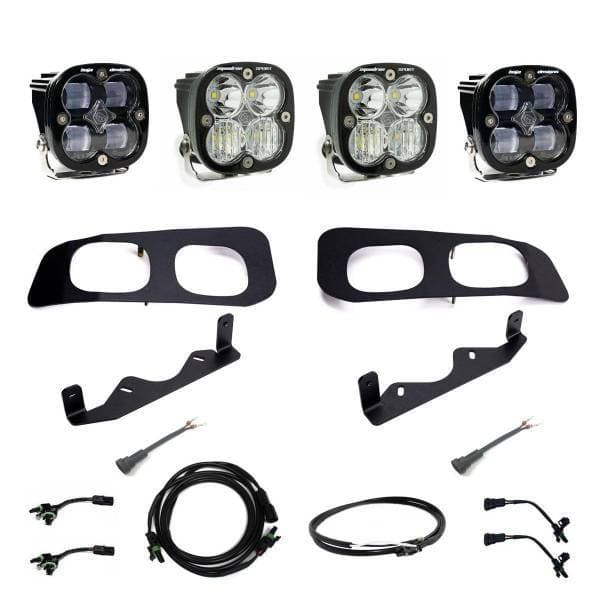 Baja Designs 2023+ Ford F250/F350 Super Duty Squadron SAE/Sport Fog Pocket Kit - Clear - 448225UP