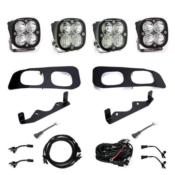 Baja Designs 2023+ Ford F-250/350 Super Duty Squadron Sport Dual Fog Pocket Light Kit w/ Toggle - 448257