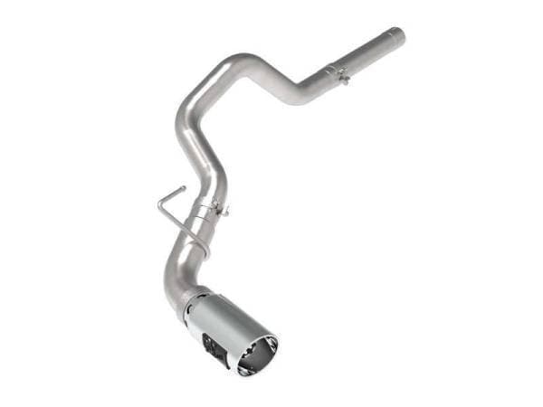aFe Large Bore-HD 3in 409-SS DPF-Back Exhaust System w/ Polished Tip 14-19 RAM 1500 V6 3.0L (td) - 49-42065-P