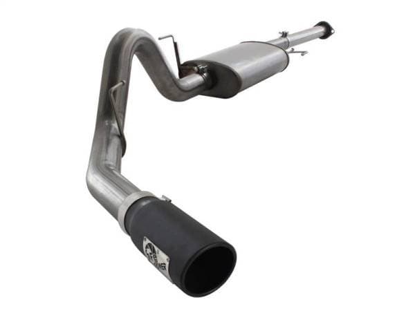 aFe MACHForce XP Exhausts Cat-Back SS 409 EXH  Wrinkle Black CB Ford F-150 11-12 V6-3.5L (tt) - 49-43038-B