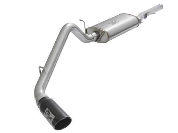 aFe MACHForce XP Exhausts Cat-Back Black Tip 09-17 GM Silverado 1500 4.3/5.3L RegCab SB/LB - 49-44072-B