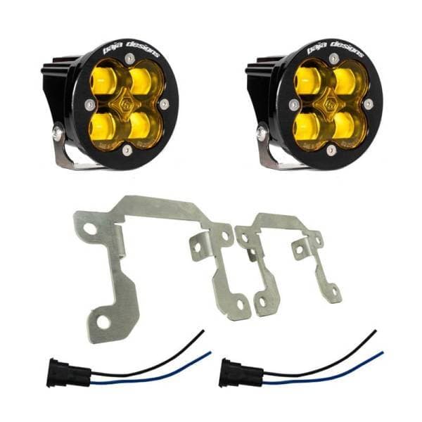 Baja Designs Ford/Subaru SAE Squadron Fog Light Pocket Kit - Amber - 447725