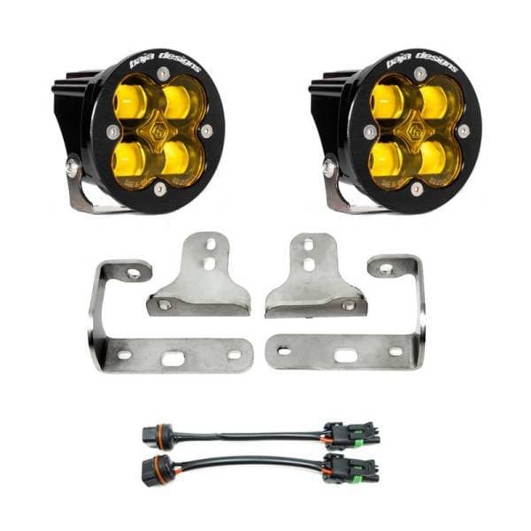 Baja Designs 2018+ Wrangler JL Rubicon Sport Fog Light Pocket Kit - Amber - 447722