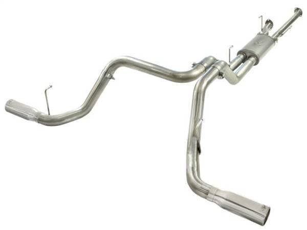 aFe MACHForce XP 2-1/2in to 3in 409 SS Cat-Back Exhaust w/ Polished Tips 10-17 Toyota Tundra V8 5.7L - 49-46014-P