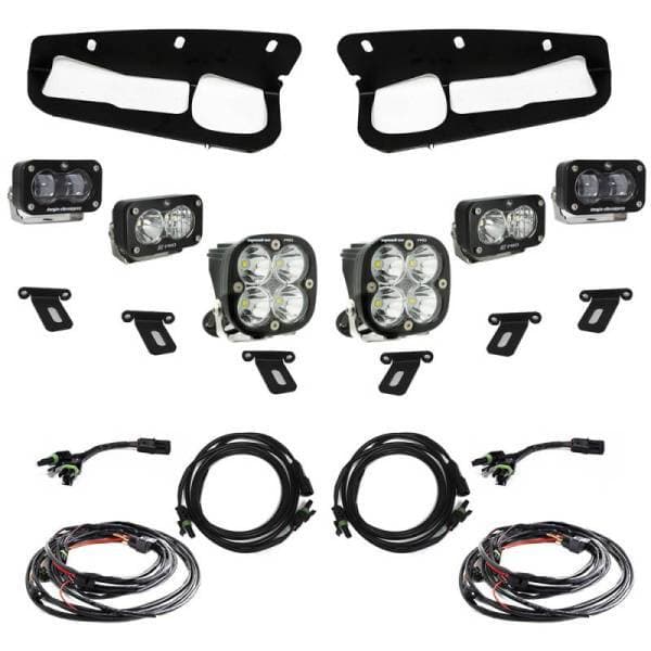 Baja Designs 21-22 Ford Bronco w/Steel Bumper S2 SAE Pro Fog Pocket Light Kit - Clear - 448175