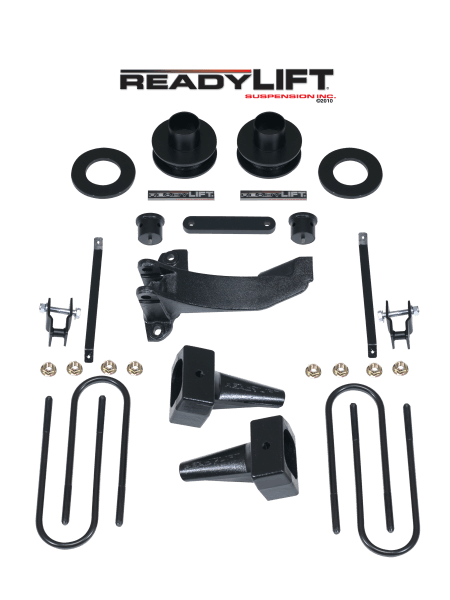 ReadyLift 2008-10 FORD F250 2.5'' SST Lift Kit with 4'' Rear Blocks - 1 pc Drive Shaft 69-2518