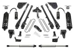 Fabtech 23-24 Ford F250/350 4WD Diesel 4in 4 Link System w/ 4.0 Resi & 2.25 DL Shocks - K2411DL