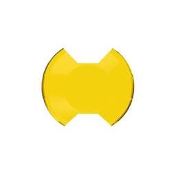 KC HiLiTES SlimLite 8in. LED Light Shield SAE Driving (Shield Only) - Selective Yellow - 5210