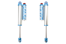 King Shocks 00-10 Chevrolet Silverado 2500/3500/HD Rear 2.5 Dia Piggyback Res Shock w/Adj (Pair) - 25001-201A