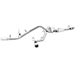 Magnaflow 14 Chev Silverado V8 5.3L SC Dual Split Rear Behind Rr Tire Exit SS Cat Back Perf Exhaust - 15279