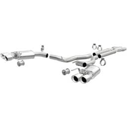 MagnaFlow SYS Cat-Back 2018 Ford Mustang GT 5.0L Competition Dual Exit Polished 4in Tips - 19368