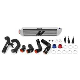 Mishimoto 2016+ Honda Civic 1.5T / 2017+ Honda Civic Si Silver Intercooler Kit w/Black Pipes - MMINT-CIV-16KSLWBK