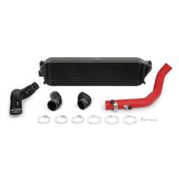 Mishimoto 2017+ Honda Civic Type R Intercooler Kit - Black Intercooler Red Pipes - MMINT-CTR-17KBKWRD