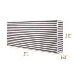 Mishimoto Universal Air-to-Air Intercooler Core - 22in / 9.25in / 3.25in - MMUIC-10