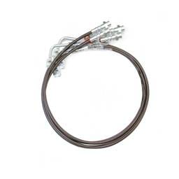 ReadyLift 2007-17 JEEP JK 6" Front and Rear Braided Stainless Steel Brake Lines 47-6445