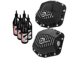 aFe Pro Series Front and Rear Diff Cover Kit w/ Oil 2018+ Jeep Wrangler (JL) V6 3.6L (Dana M220) - 46-7100AB