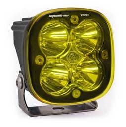 Baja Designs Squadron Pro Spot Pattern Black LED Light Pod - Amber - 490011