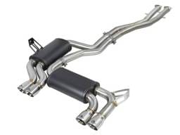 aFe MACH Force-Xp 2.5in 304 SS Cat-Back Exhaust w/ Polished Tips 01-06 BMW M3 - 49-36344-P