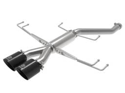 aFe Takeda 2.5in 304SS Axle-Back Exhaust System 17-19 Honda Civic Type R L4-2.0L (t) - Black Tip - 49-36626-B