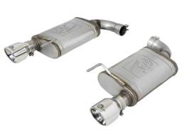 aFe MACH Force-Xp SS Axle Back Exhaust w/Polished Tips 15-17 Ford Mustang GT V8-5.0L - 49-43105-P