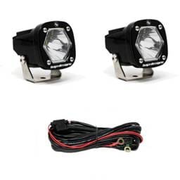 Baja Designs S1 Spot LED Light w/ Mounting Bracket Pair - 387801